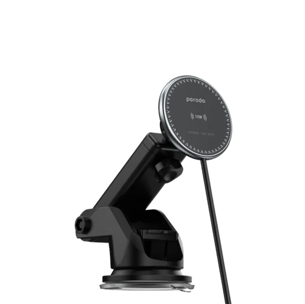 استند PORODO 15W FAST WIRELESS CAR CHARGER MOUNT 3 IN 1 20W