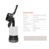 چراغ PORODO 3 IN 1 AMBIENT LIGHT/LAMP/COOLING FAN - Image 4