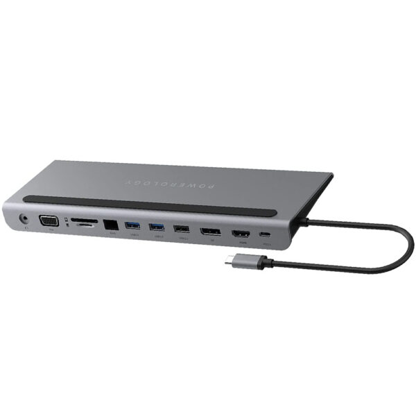 هاب و استند Powerology 11 In 1 Multi-Display USB-C Hub & Laptop Stand